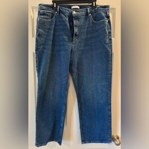 EUC High Rise Straight Jeans